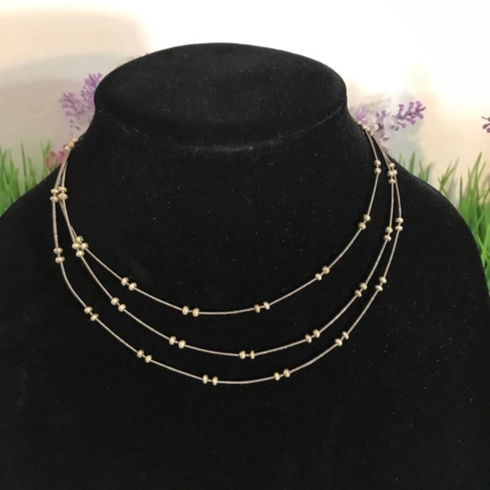 MULTILAYER  DURBAN SUNRISE STATEMENT  NECKLACE D2